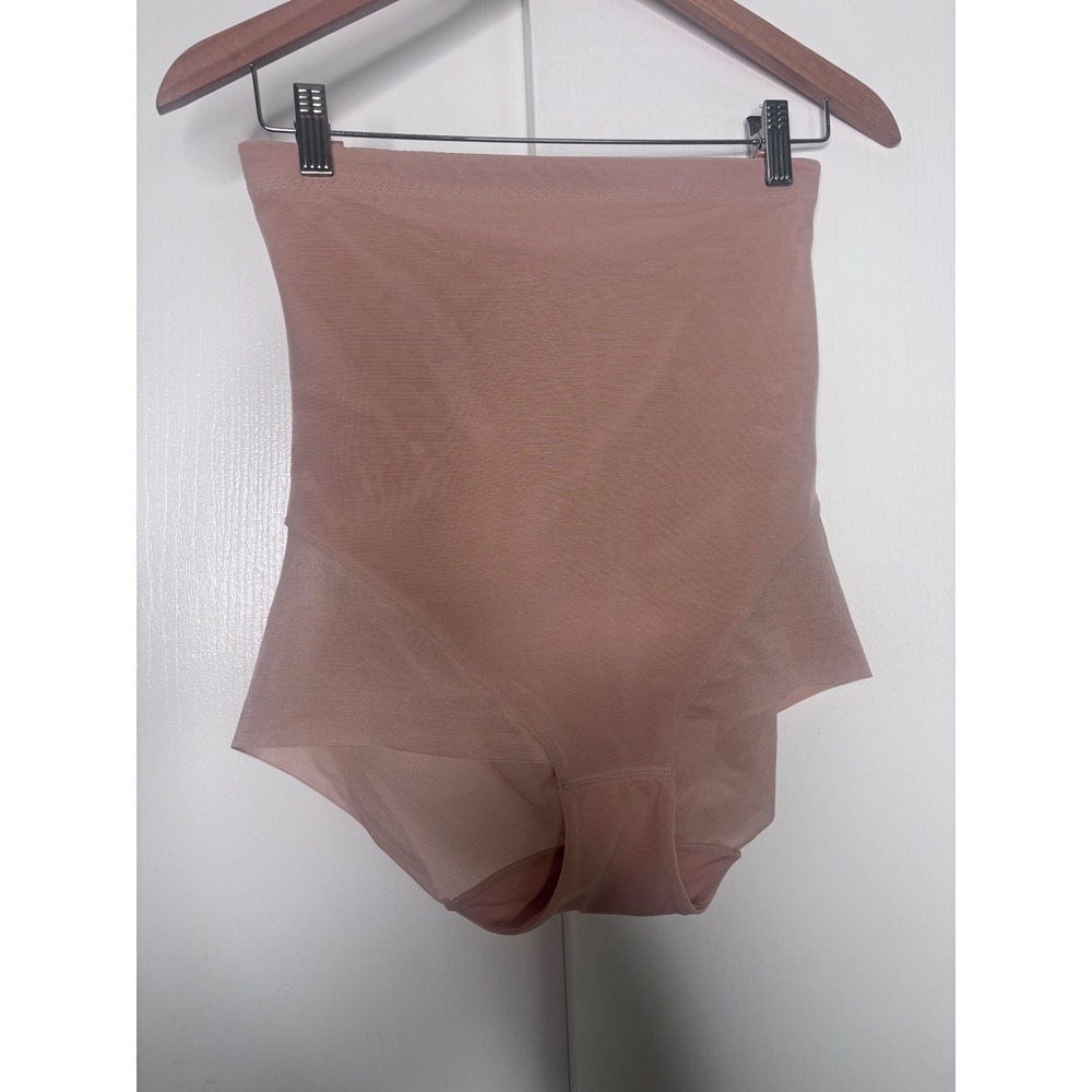 Honeylove SuperPower Brief High Waisted Shapewear Sand Nude Large L